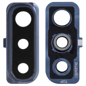 Vidrio de cámara puede usarse con Samsung A705F DS Galaxy A70, negro, con marcos