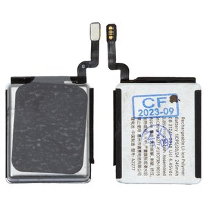 Batería A2277 puede usarse con Watch 5 40mm, Watch SE 40mm, Li Polymer, 3.85 V, 245 mAh, Original PRC , A2355,A2156,A2094,A2092,A2351,A2353 