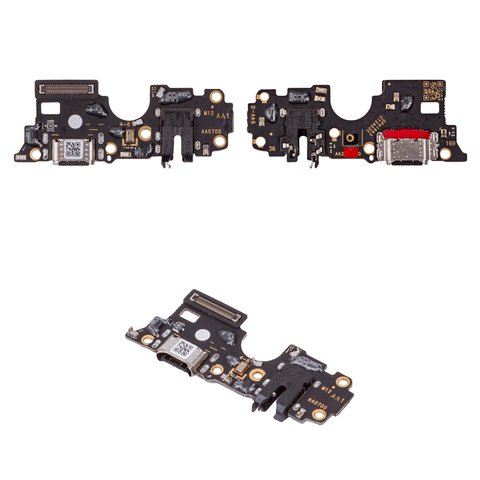 Cable flex puede usarse con Oppo A16, A16s, A54 4G, A54s, del conector de carga, del conector de auriculares, con micrófono, High Copy, placa del cargador