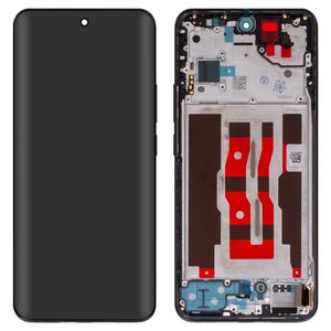 Pantalla LCD puede usarse con Oppo Reno12 CPH2625 , negro, con marco, Original PRC , matte brown