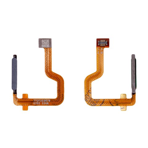 Cable flex puede usarse con Motorola Moto G54, Moto G54 Power, negro, azul, con escáner de huellas dactilares Touch ID , indigo blue