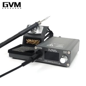 Estación de soldadura GVM T245, digital, 130W