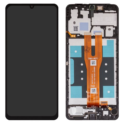 Pantalla LCD puede usarse con Samsung A065 Galaxy A06, negro, con marco, Box 