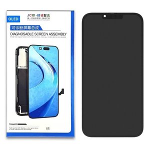 Pantalla LCD puede usarse con iPhone 13 Pro Max, negro, con marco, sin error, OLED  JCID Diagnosable, 120Hz