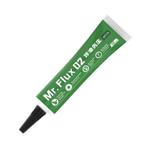 Fundente en pasta 2UUL SC16 Mr.Flux 02, no requiere enjuague, libre de halógeno, 15 ml