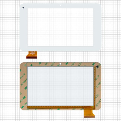 Сенсорный экран для China Tablet PC 7"; Cube U30GT mini; IconBIT NetTAB THOR mini, белый, 193 мм, 50 pin, 113 мм, емкостный, 7", #PINGBO PB70DR8173