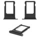 Тримач SIM-карти для Apple iPhone 7, чорний, глянцевий, Jet Black
