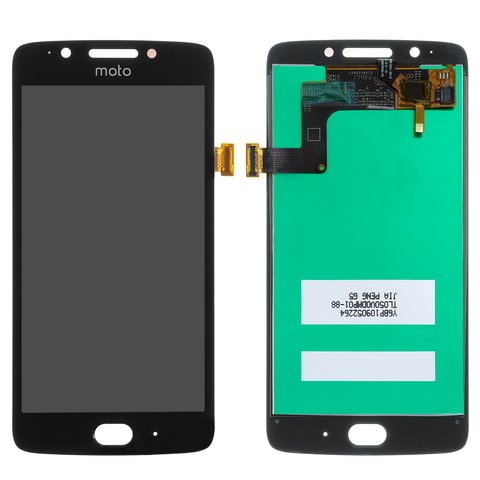 Дисплей для Motorola XT1676 Moto G5, черный, без рамки, Сopy