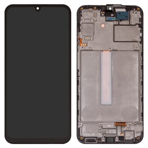 Дисплей для Samsung A256 Galaxy A25, чорний, з рамкою, Original PRC 