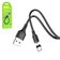 USB кабель Hoco X52, USB тип A, micro USB тип B, 100 см, 2,4 А, черный, магнитный, #6931474735539