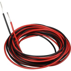 Провід в силіконовій ізоляції 26AWG, 0,15 мм², 1 м, червоний