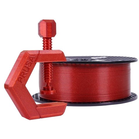 Филамент для 3D принтера PRUSA PETG Carmine Red Transparent, 1 кг