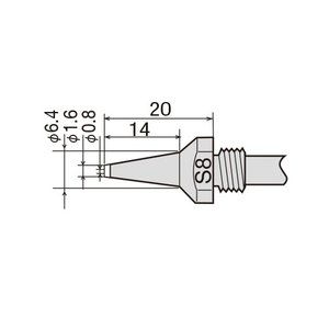 Desoldering Tip GOOT TP 100N S8